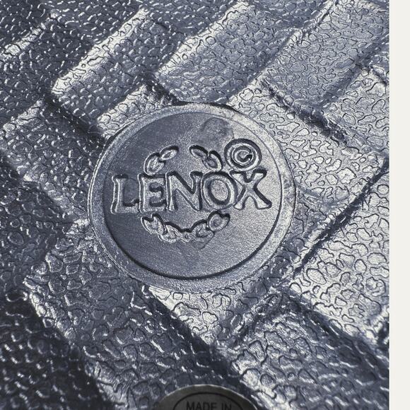 Large Vintage Lenox Fruit Weave Grapes Pewter Serving Tray With Handles 22 x 15 - Picture 9 of 9